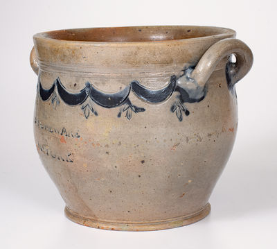 Extremely Rare Squat-Shaped COMMERAW S STONEWARE Jar (Thomas W. Commeraw, NYC)
