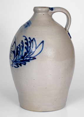 Outstanding COWDEN & WILCOX / HARRISBURG, PA 2 Gal. Jug w/ Slip-Trailed Decoration