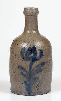 Rare Baltimore, MD Stoneware Bottle w/ Cobalt Decoration, circa 1830