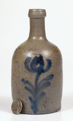 Rare Baltimore, MD Stoneware Bottle w/ Cobalt Decoration, circa 1830