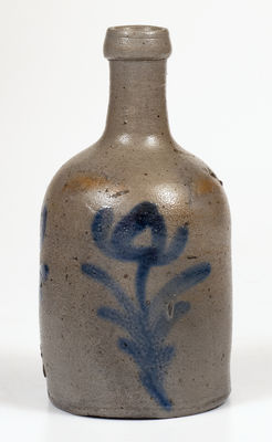 Rare Baltimore, MD Stoneware Bottle w/ Cobalt Decoration, circa 1830
