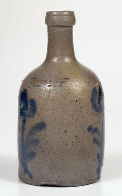 Rare Baltimore, MD Stoneware Bottle w/ Cobalt Decoration, circa 1830