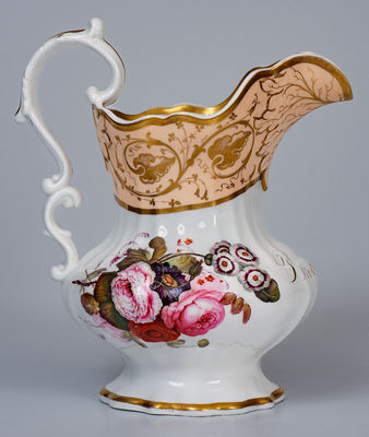 Rare and Important Tucker Porcelain Presentation Pitcher, Philadelphia, c1832-1838