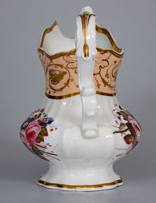 Rare and Important Tucker Porcelain Presentation Pitcher, Philadelphia, c1832-1838