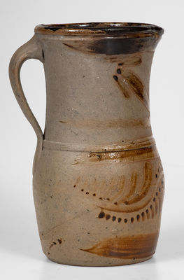 Rare Salt-Glazed New Geneva, PA Tanware Pitcher