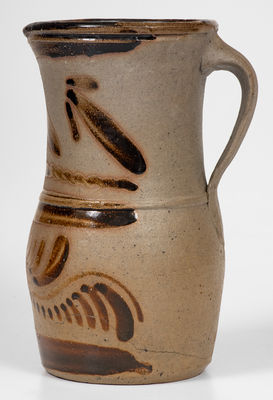 Rare Salt-Glazed New Geneva, PA Tanware Pitcher