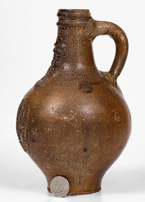 Bellarmine Stoneware Jug, probably Frechen, Germany, 16th or 17th century
