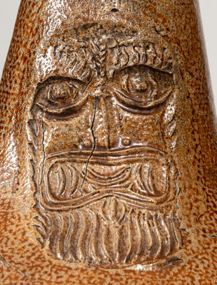 Large-Sized Bellarmine Stoneware Jug w/ Amsterdam Coat of Arms, 16th or 17th century