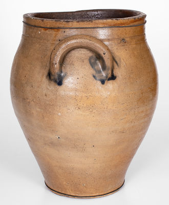 Scarce 3 Gal. W. STATES, Stonington, CT Stoneware Jar, c1811-1823