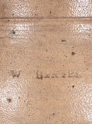 Scarce 3 Gal. W. STATES, Stonington, CT Stoneware Jar, c1811-1823