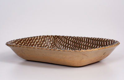 Combed Slipware Earthenware Baking Dish, Staffordshire, England, 19th century
