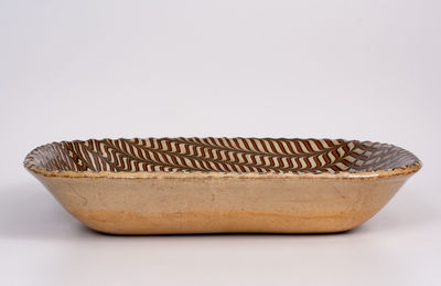 Combed Slipware Earthenware Baking Dish, Staffordshire, England, 19th century