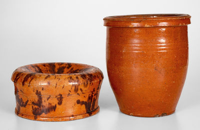 Lot of Two: Shenandoah Valley Redware, Thurmont, MD / New Market, VA