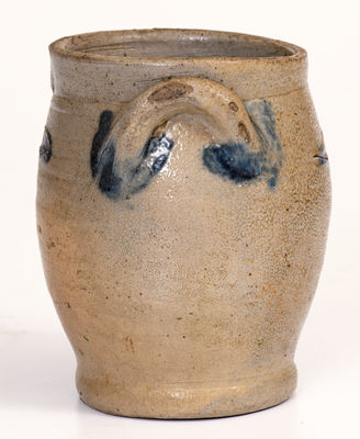 Miniature Albany, NY Stoneware Jar w/ Incised Decoration, early 19th century