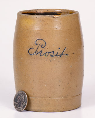 Attrib. New Ulm, Minnesota Stoneware Mug Inscribed "Prosit"