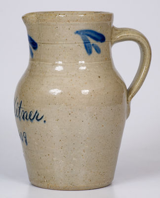 Small Stoneware Presentation Pitcher attrib. Remmey Pottery, Philadelphia, PA
