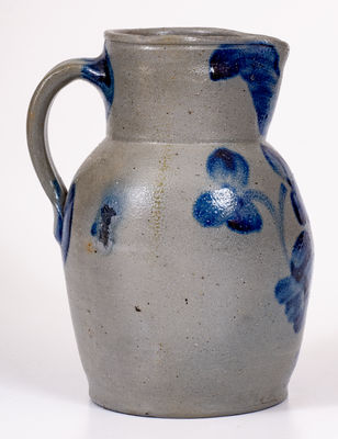 1/2 Gal. Baltimore Stoneware Pitcher with Floral Decoration