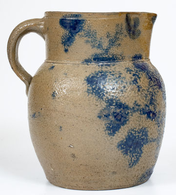 Stoneware Pitcher w/ Elaborate Floral Decoration, possibly West Virginia