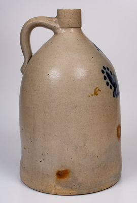 2 Gal. Northeastern U.S. Stoneware Jug with Bird Decoration