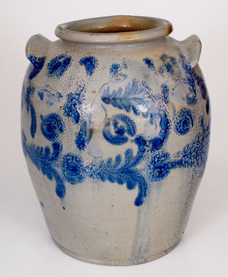 6 Gal. Baltimore, MD Stoneware Jar w/ Elaborate Cobalt Decoration, c1825