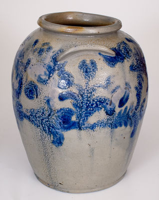 6 Gal. Baltimore, MD Stoneware Jar w/ Elaborate Cobalt Decoration, c1825