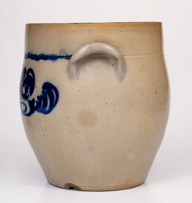 Norwalk, CT Stoneware Cream Jar, attrib. Smith and Day, c1840