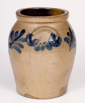 1 Gal. Remmey, Philadelphia, PA Stoneware Jar with Leaf Decoration