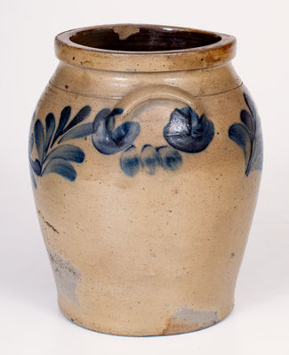 1 Gal. Remmey, Philadelphia, PA Stoneware Jar with Leaf Decoration