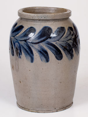 1/2 Gal. H. MYERS, Baltimore, MD Stoneware Jar (Pottery of Henry Remmey)