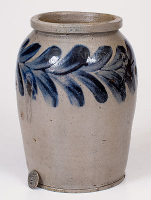 1/2 Gal. H. MYERS, Baltimore, MD Stoneware Jar (Pottery of Henry Remmey)