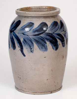1/2 Gal. H. MYERS, Baltimore, MD Stoneware Jar (Pottery of Henry Remmey)
