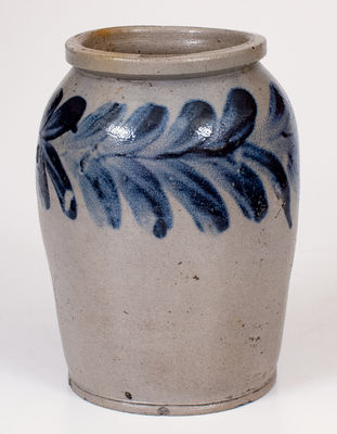 1/2 Gal. H. MYERS, Baltimore, MD Stoneware Jar (Pottery of Henry Remmey)