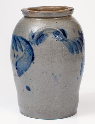 1/2 Gal. Baltimore, MD Stoneware Jar w/ Cobalt Decoration, circa 1850
