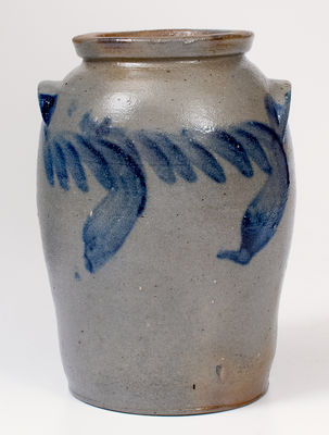 1/2 Gal. Baltimore, MD Stoneware Jar w/ Cobalt Decoration, circa 1850