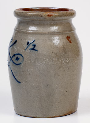 1/2 Gal. attrib. Enoch Fowler, Beaver, PA Stoneware Jar