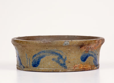 Very Rare JOHN BELL / WAYNESBORO Stoneware Dish Incised "Stauffer & Shank"