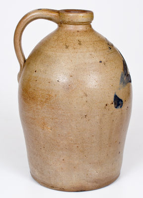 One-Gallon H B PFALTZGRAFF / YORK PA Stoneware Jug w/ Floral Decoration