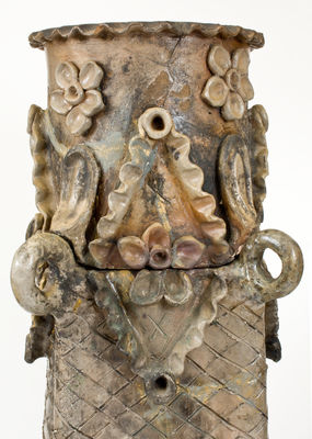 Extremely Rare Anna Pottery Stoneware Chimney Pot, Wallace and Cornwall Kirkpatrick