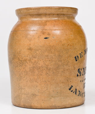 F.H. COWDEN / HARRISBURG Stoneware Jar for Demuth s Snuff