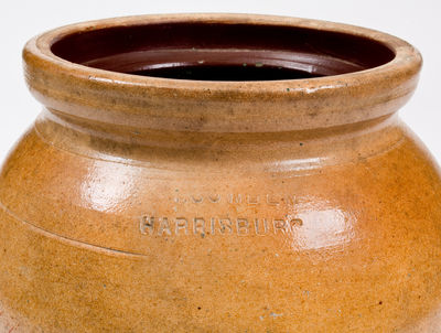 F.H. COWDEN / HARRISBURG Stoneware Jar for Demuth s Snuff