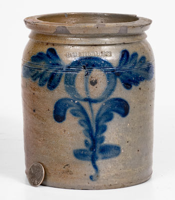Fine Half-Gallon B.C. Milburn (Alexandria, VA) Stoneware Jar