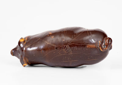 Rare Anna Pottery Stoneware Advertising Pig Bottle, Wallace and Cornwall Kirkpatrick