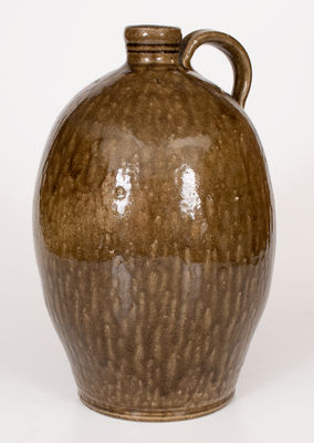 Two-Gallon DS (Daniel Seagle, Vale, Lincoln County, NC) Alkaline-Glazed Stoneware Jug