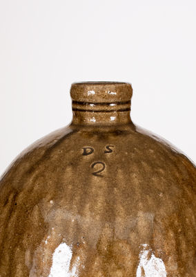 Two-Gallon DS (Daniel Seagle, Vale, Lincoln County, NC) Alkaline-Glazed Stoneware Jug