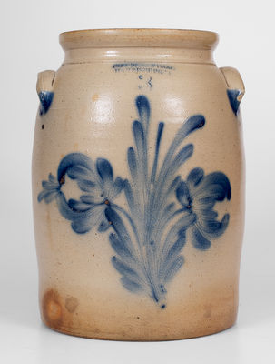 Three-Gallon COWDEN & WILCOX / HARRISBURG PA Stoneware Jar