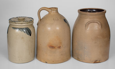 Lot of Three: Northeastern American Stoneware Vessels