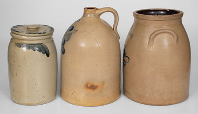 Lot of Three: Northeastern American Stoneware Vessels