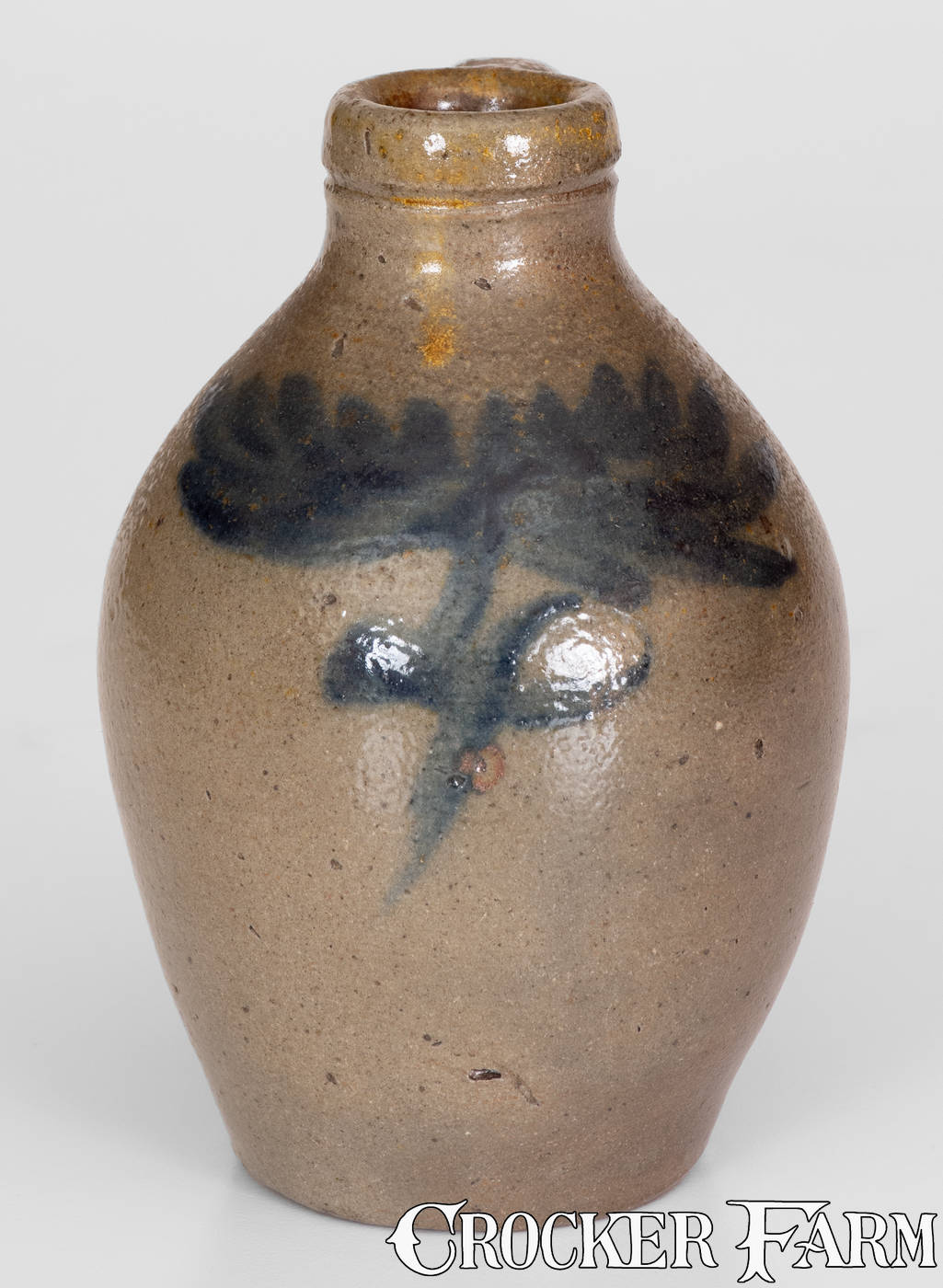 Scarce Miniature New York State Stoneware Jug, circa 1825 Scarce Miniature New York State Stoneware Jug, circa 1825