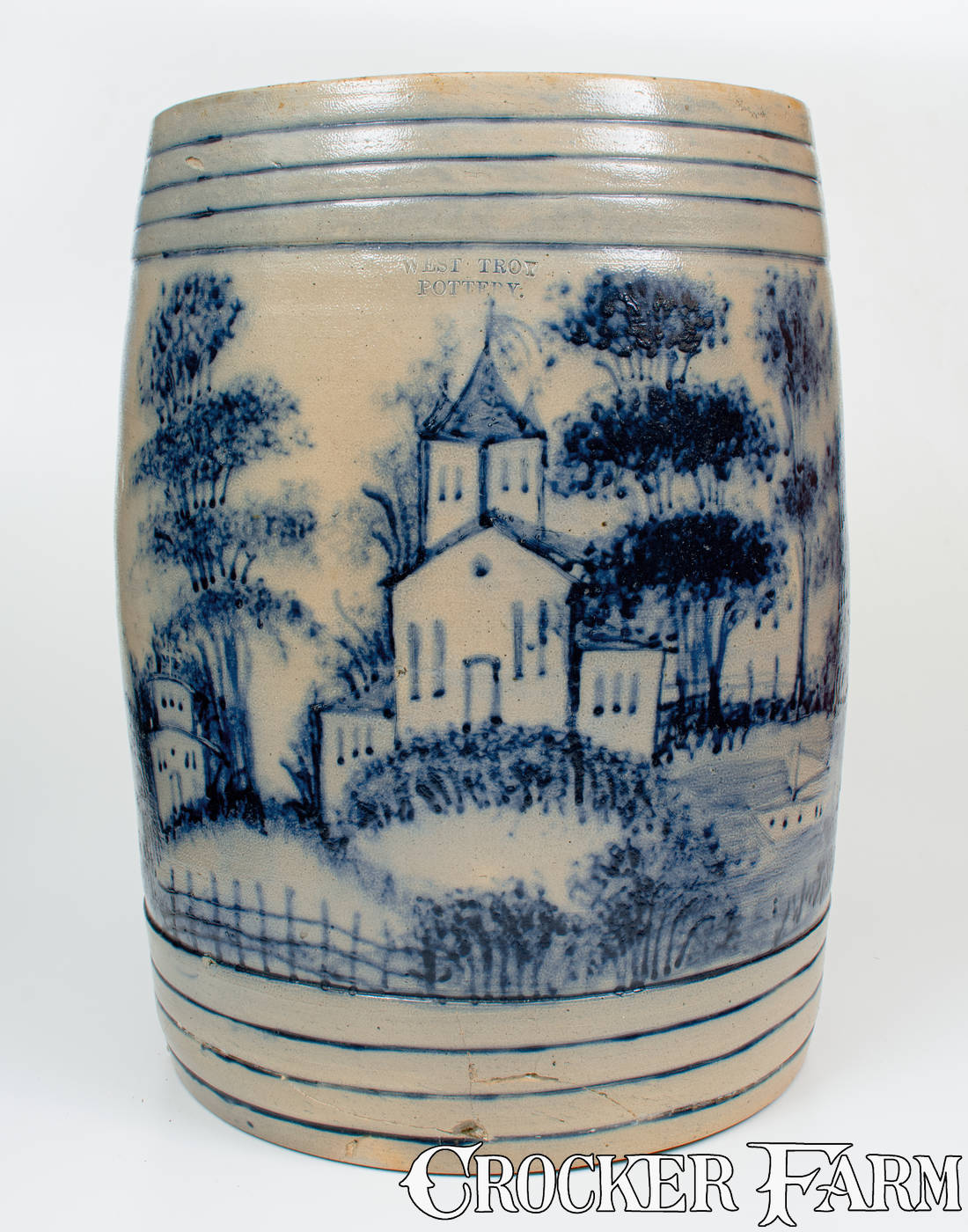 West Troy Stoneware Barrel