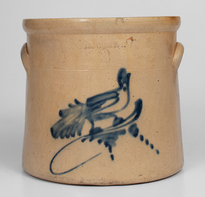 BRADY & RYAN / ELLENVILLE, N.Y. Stoneware Bird Crock